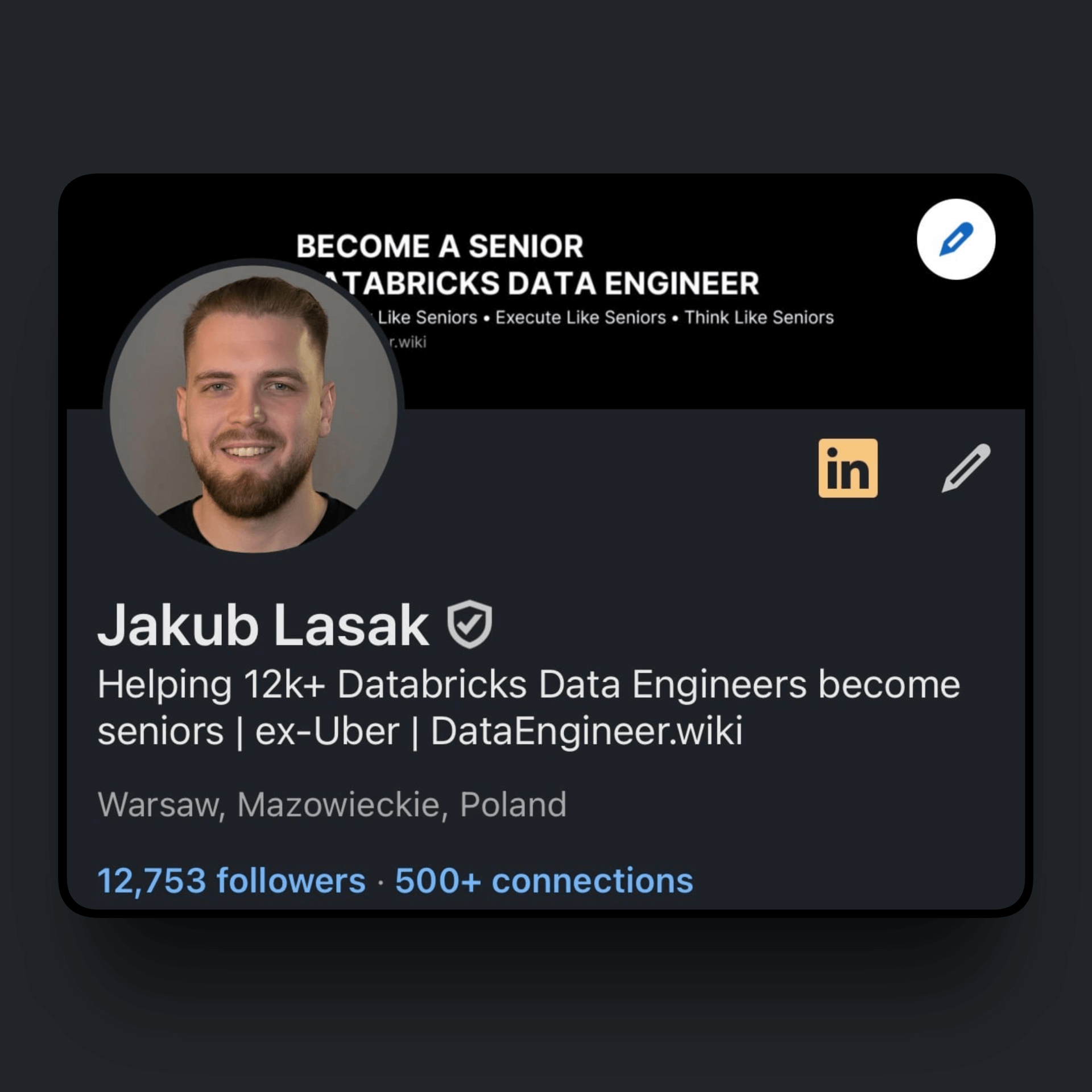 Jakub Lasak LinkedIn Profile